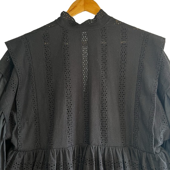 Claudie Pierlot Russe Puff-sleeve cotton mini dress like new condition - Picture 12 of 16